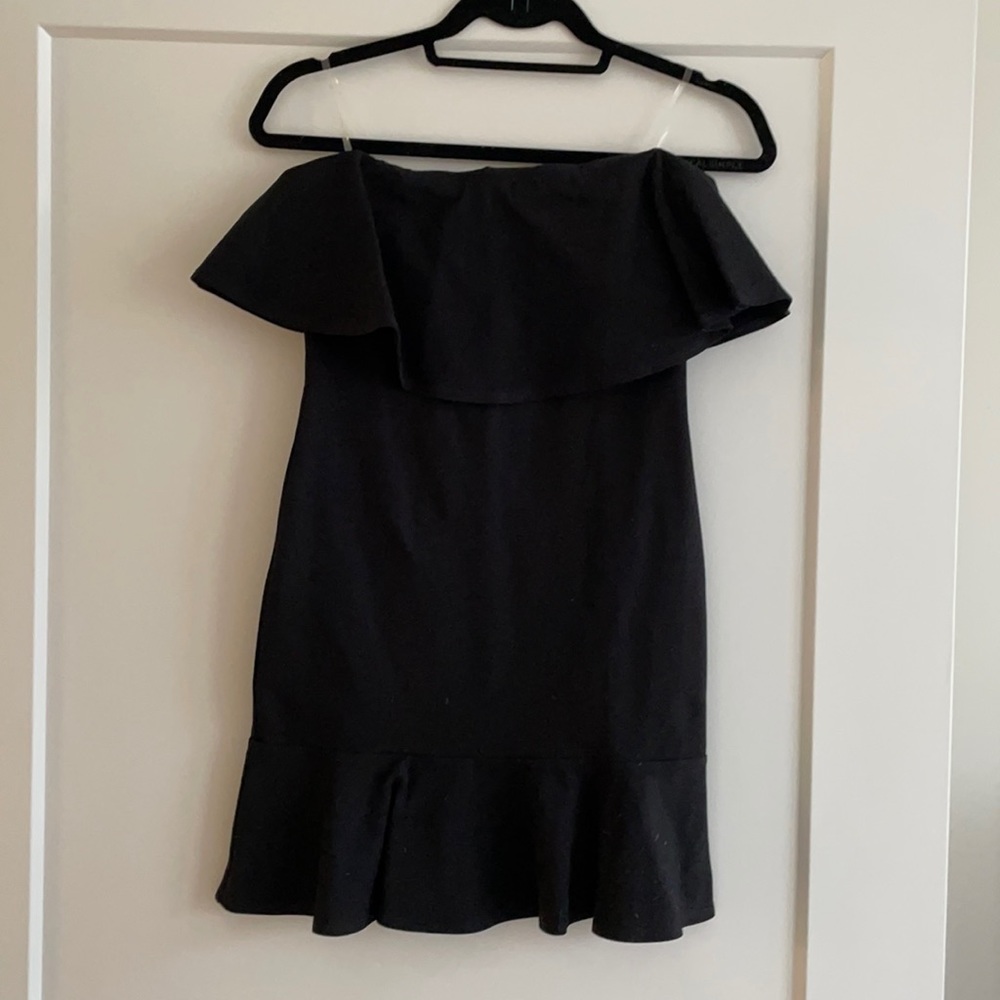 Blue Blush Strapless LBD
